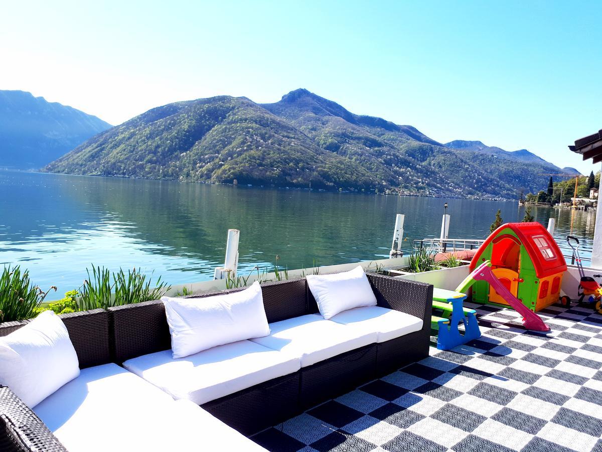 Hotel Garni Battello Melide Ngoại thất bức ảnh